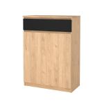 Zobrazit detail zboží: Botník Simplicity 209 jackson hickory/černý mat (botníky)