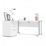Zobrazit detail zboží: Psací stůl Office 80400/44 bílá/silver grey (Office)