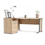 Zobrazit detail zboží: Psací stůl Office 80400/44 dub sonoma/silver grey (Office)