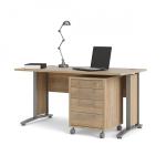 Zobrazit detail zboží: Psací stůl Office 80400/35 dub sonoma/silver grey (Office)