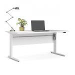 Zobrazit detail zboží: Výškově nastavitelný psací stůl Office 80400/318 bílá/bílá (Office)
