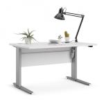 Zobrazit detail zboží: Výškově nastavitelný psací stůl Office 80400/382 bílá/silver grey (Office)