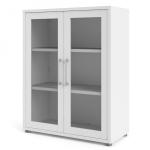 Zobrazit detail zboží: Skříňka Office 80400/126 bílá/sklo (Office)