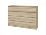 Zobrazit detail zboží: Komoda Malvína M8 140 dub sonoma ()