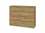 Zobrazit detail zboží: Komoda Malvína M8 120 dub artisan ()