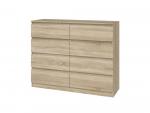 Zobrazit detail zboží: Komoda Malvína M8 120 dub sonoma ()