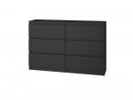 Zobrazit detail zboží: Komoda Malvína M6 120 černá ()