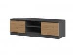 Zobrazit detail zboží: TV stolek Malvína 120 antracit/dub artisan ()