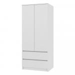 Zobrazit detail zboží: Šatní skříň Malvína 2S-90 bílá (2D)