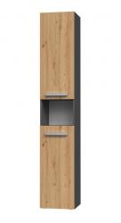 Zobrazit detail zboží: Koupelnová skříňka Noeli I antracit/dub artisan ()