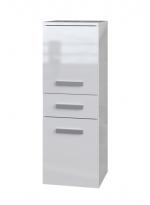 Zobrazit detail zboží: Koupelnová skříňka Noeli V 2D1S bílá/bílý lesk ()