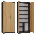Zobrazit detail zboží: Kancelářská skříň Olina 2D antracit/dub artisan ()