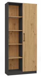 Zobrazit detail zboží: Knihovna Ridas 80 antracit/dub artisan ()