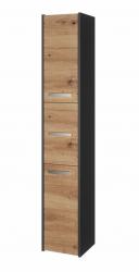Zobrazit detail zboží: Koupelnová skříňka Saly 30 3D antracit/dub artisan ()