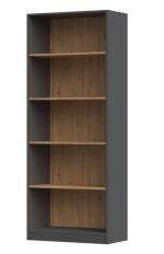 Zobrazit detail zboží: Knihovna Malvína 60 antracit/dub artisan ()