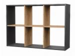 Zobrazit detail zboží: Regál Manja 2x3 antracit/dub artisan ()
