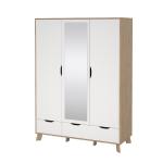 Zobrazit detail zboží: Šatní skříň Iker 709 jackson hickory/bílá (Iker)