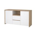 Zobrazit detail zboží: Komoda Nerea 318 jackson hickory/bílý lesk (Nerea)