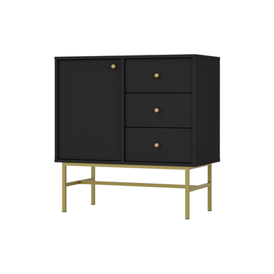 Zobrazit detail zboží: Komoda Tomila 814/3 černý grafit (černý grafit)