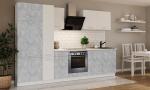 Zobrazit detail zboží: Kuchňská linka Todor 290 beton/bílá + PD 200 bílá (Todor)
