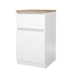 Zobrazit detail zboží: Noční stolek Simplicity 221 bílý lesk/jackson hickory (noční stolky)