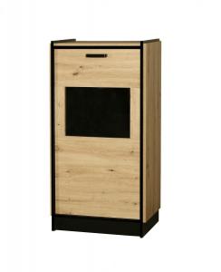 Zobrazit detail zboží: Vitrína nízká Karima dub artisan/černá (Karima)
