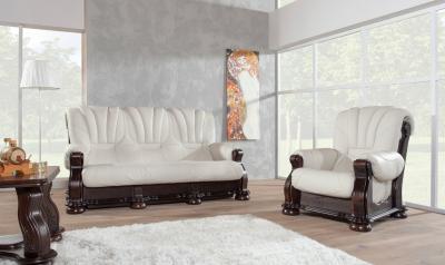 Zobrazit detail zboží: Kožená sedací souprava Ceylan 3N+1+1 bílá (Kožené sedací soupravy)