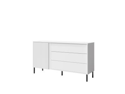 Zobrazit detail zboží: Komoda Michel R3 1d3s bílá/bílé lamely (Michel)