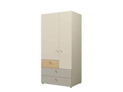 Zobrazit detail zboží: Skříň Yuva R2 béžová/dub/eukalyptus (Yuva)