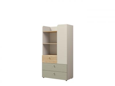 Zobrazit detail zboží: Knihovna Yuva R6 béžová/dub/eukalyptus (Yuva)