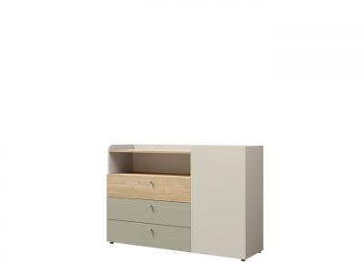 Zobrazit detail zboží: Komoda Yuva R8 béžová/dub/eukalyptus (Yuva)