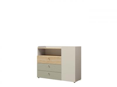 Zobrazit detail zboží: Komoda Yuva R9 béžová/dub/eukalyptus (Yuva)