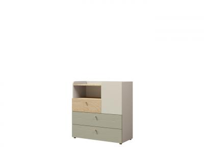 Zobrazit detail zboží: Komoda Yuva R10 béžová/dub/eukalyptus (Yuva)