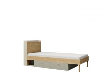 Zobrazit detail zboží: Postel Yuva R13 béžová/dub/eukalyptus (Yuva)