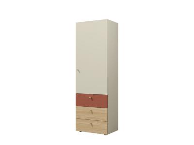Zobrazit detail zboží: Skříň Yuva R4 béžová/dub/korál (Yuva)