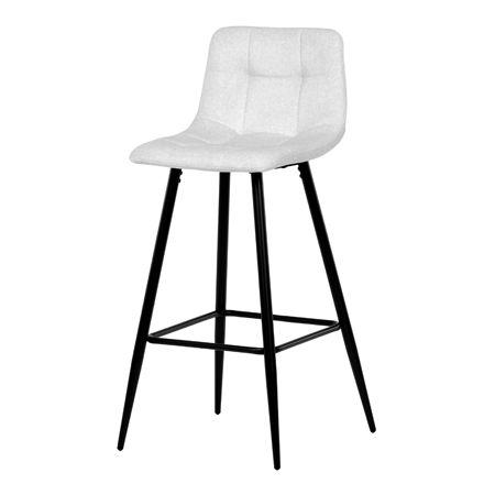 Zobrazit detail zboží: Barová židle, bílá, sametová látka, AUB-X7015 WT2 (Barové židle)