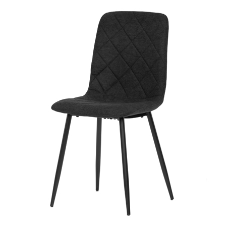Zobrazit detail zboží: Jídelní židle, černá, látka, CT-283 BK2 (Jídelní židle čalouněné)