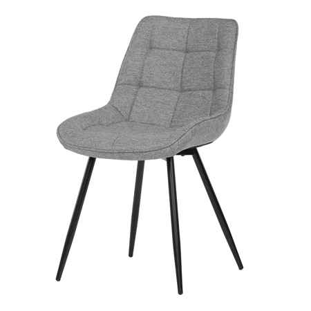 Zobrazit detail zboží: Jídelní židle, šedá, látka, CT-395 SIL2 (Jídelní židle čalouněné)