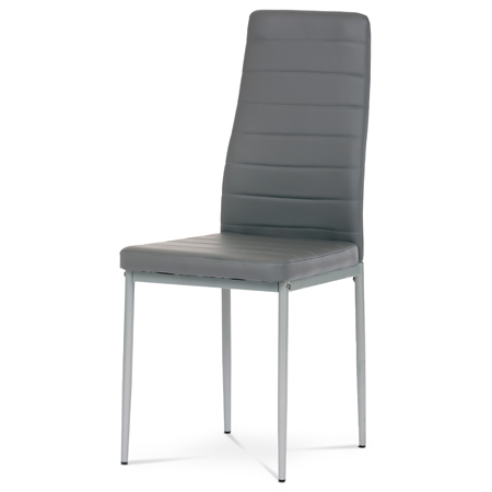 Zobrazit detail zboží: Jídelní židle, šedá, ekokůže, DCL-377 GREY (Jídelní židle čalouněné)