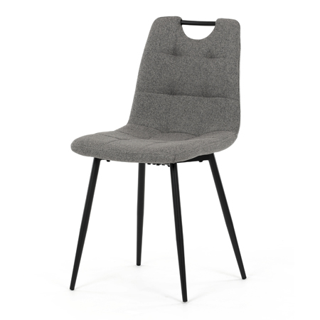 Zobrazit detail zboží: Jídelní židle, šedá, látka, DCL-V2017 GREY2 (Jídelní židle čalouněné)