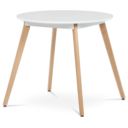 Zobrazit detail zboží: Kulatý jídelní stůl 80x80cm, mdf DT-316 WT (Jídelní stoly)