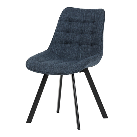Zobrazit detail zboží: Jídelní židle, modrá, látka, HC-465 BLUE2 (Jídelní židle čalouněné)