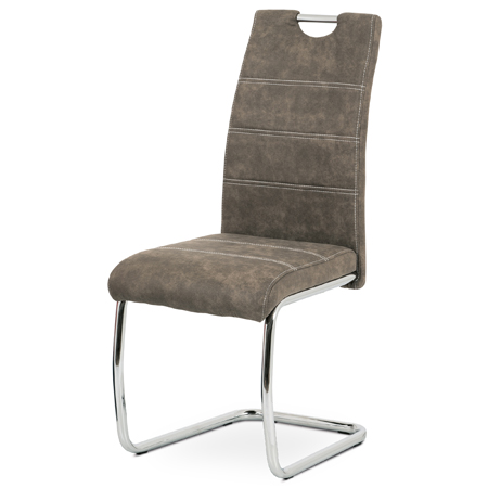 Zobrazit detail zboží: Jídelní židle, hnědá, látka, HC-483 BR3 (Jídelní židle čalouněné)