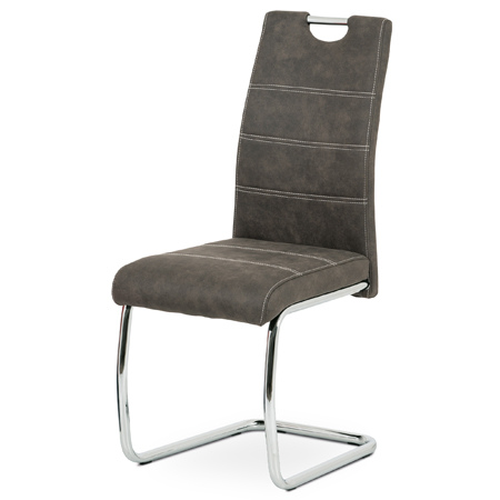Zobrazit detail zboží: Jídelní židle, šedá, látka, HC-483 GREY3 (Jídelní židle čalouněné)