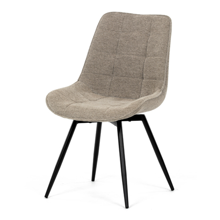 Zobrazit detail zboží: Jídelní židle otočná 180°, hnědá, látka, HC-T1130 CAP2 (Jídelní židle čalouněné)