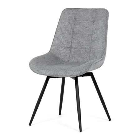 Zobrazit detail zboží: Jídelní židle otočná 180°, šedá, látka, HC-T1130 GREY2 (Jídelní židle čalouněné)