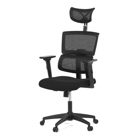 Zobrazit detail zboží: Kancelářská židle, houpací mechanismus, černá síťovina, KA-B1025 BK (Síťované kancelářské židle)