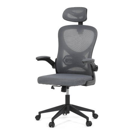 Zobrazit detail zboží: Kancelářská židle, houpací mechanismus, šedá, KA-K2021 GREY (Síťované kancelářské židle)