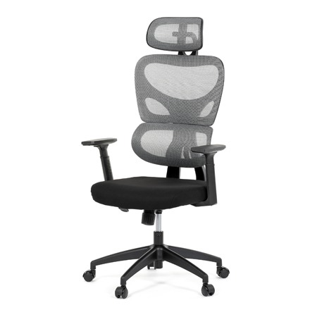 Zobrazit detail zboží: Kancelářská židle, houpací mechanismus, šedá, KA-K2080 GREY (Síťované kancelářské židle)