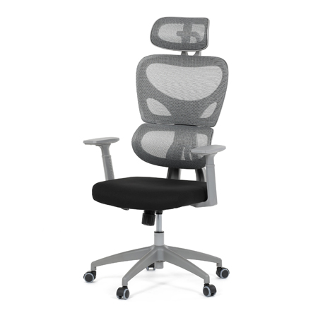 Zobrazit detail zboží: Kancelářská židle, houpací mechanismus, šedá, KA-K2081 GREY (Síťované kancelářské židle)